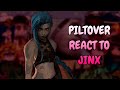 Piltover React To Jinx || Arcane || Gacha React