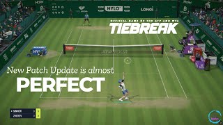 This TIEBREAK new patch update is almost perfect - Sinner vs. Zverev - Halle Open, Expert difficulty