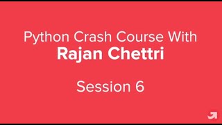 Python Crash Course Part 6 | Python Tutorial for Beginners with examples | upGrad