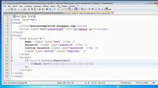 JQuery Tutorial 27 - basic form fields selection with an example