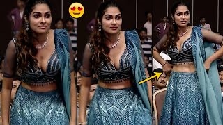 కన్నుల విందు దివి అందాలు 😍Bigg Boss Divi Vadthya Adjusting Her Dress At Ginna Pre Release Event | TD