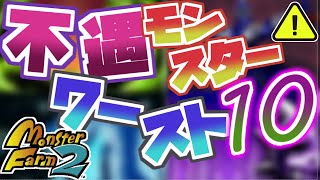 【MF2】育成注意！癖強不遇モンスターランキング【移植版モンスターファーム2】最強？いいえ最凶です！特殊個体登場で不遇から救済されたモンスターも同時紹介！！