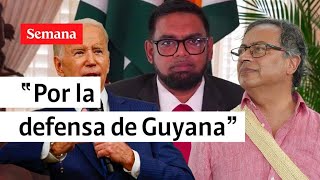 Presidente de Guyana envió contundente mensaje a los presidentes Petro y Biden | Semana Noticias