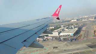 Beautiful Spicejet Boeing 737 Max 8 takeoff from Mumbai Airport RWY27