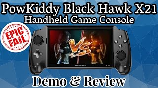 PowKiddy Black Hawk X21 Handheld Video Game Console Demo \u0026 Review - RetroPie Guy