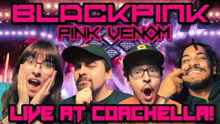 PINK VENOM | American Rappers \u0026 Streamers FIRST TIME REACTION TO BLACKPINK LIVE AT COACHELLA!