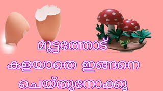 മുട്ടത്തോട് കളയാതെ ഇങ്ങനെ ചെയ്തുനോക്കൂ | egg shell craft |DIY | simple | easy