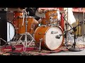 Rogers Tower Fruitwood Satin 14x18 8x12 and 14x14 Drum Set