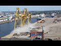 demolition sprengung containerbrücke 2011 hamburger hafen tsc c4 action