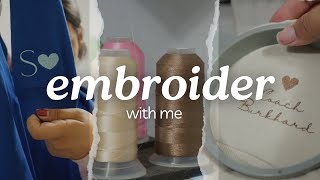 How my embroidery shop came to be! Embroider with me 🪡🧵