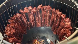 Roast pork char siu, pork belly caramelized -Thai Street Food
