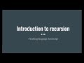 Recursion JavaScript - Introduction and Examples (Functional Programming in JavaScript)