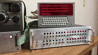 Homebrew 6802 computer decoding Morse code