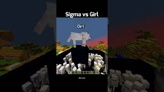 Sigma vs Girl #minecraft #gaming #trending #memes #shorts