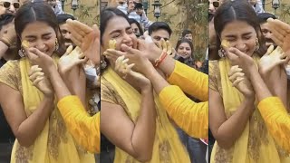 See How Pooja Hegde Enjoying His Brother Haldi Function | Daily Culture