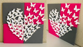 DIY- Paper Butterflies wall Decor | Butterfly Wall hanging | Butterfly wall Art | Room Decor Ideas