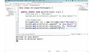 String StringBuilder StringBuffer Java classes in Tamil - 03