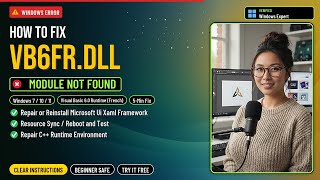 Fix vb6fr.dll VB6 Error!