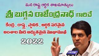 శ్రీ బుగ్గన రాజేంద్రనాథ్ గారిచే కేంద్ర, రాష్ట్ర, స్థానిక, ఆర్ధిక పరమైన అంశాల మీద అద్భుతమైన ముఖాముఖి