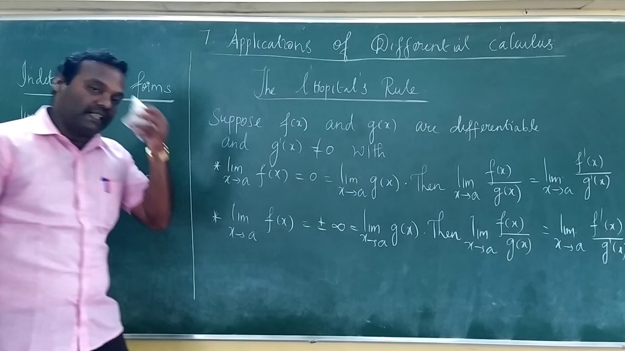 Application Of Differential Calculus - YouTube