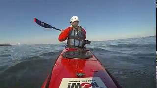 Kayaking on a windy day / Sarushima,Tokyo Bay（2018/10/30）