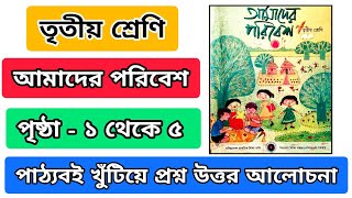 তৃতীয় শ্রেণী আমাদের পরিবেশ পৃষ্ঠা ১ ২ ৩ ৪ | শরীর | Class 3 amader poribesh page 1 2 3 4 | sorir