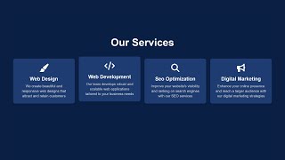 Create a Services Section with HTML & CSS | Web Design Tutorial