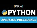 Python Tutorial For Beginners | Python Operator Precedence And Associativity | Python | SimpliCode