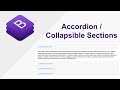Bootstrap Accordion: Collapsible sections in website using Bootstrap