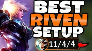 THE BEST RIVEN SETUP TO USE RIGHT NOW IN SEASON 12 (ABUSE THIS) - S12 Riven TOP Gameplay Guide
