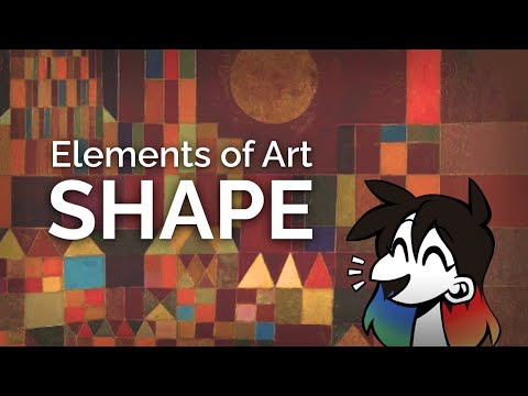 What are the two main types of shapes in art?