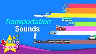 Kids vocabulary - Transportation Sounds - Vehicle - Learn English for kids - educational video