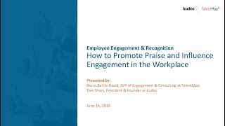 Webinar | Employee Recognition: How to Promote Praise and Influence Engagement in the Workplace