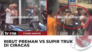 Pria Diduga Preman Ngamuk ke Sopir Truk Sambil Bawa Pisau | tvOne Minute