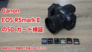 キヤノン　Canon EOS R5markⅡのSDカード検証（体感？）