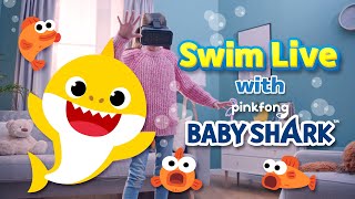Baby Shark VR Dancing | Swim Live with Baby Shark in VR Ocean | @Baby Shark Official X VAR LIVE