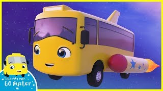 Buster the Rocket Bus Goes Space Exploring | Go Buster | Baby Cartoons | Kids Videos | ABCs and 123s