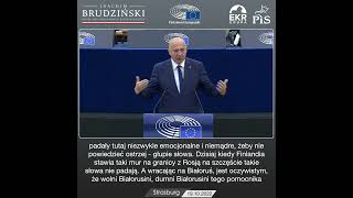 Łukaszenka - to takie swoistego rodzaju „popychle Putina” -bardzo użyteczne! - Brudziński 19.10.2022