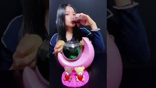 Asmr Girl Eat and Drink mukbankg food short video challange EP