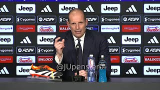 ALLEGRI post Juve-Sassuolo 3-0 conferenza stampa: "Sul sorpasso all'Inter, Vlahovic Chiesa Yildiz.."
