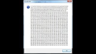 Visual Basic.Net Absolute Beginner Tutorial with StringBuilder Object and MessageBox