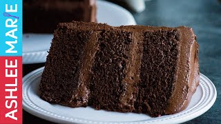 How to make the Perfect Chocolate cake - Rich, dense moist cake recipe with Ganache Buttercream