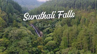 Surathali Falls Haputhale. Scenic Relaxation Film with relaxing music 4K.(Part-4) Drone Videos