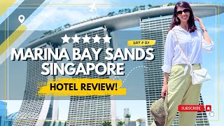 EP-51 Marina Bay Sands Hotel Singapore 4k Tour : Infinity Pool, Premier Room, Casino | Hotel Review