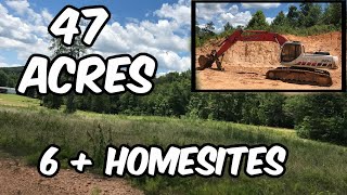 47 Acres For Sale - 6 Home Sites - Pasture - Chert Pit - Alabama Land For Sale