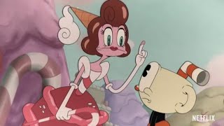 Sugarland's sweet surprise 🍬🍭(the cuphead show) Baroness Von Bon Bon clip [Relleno]