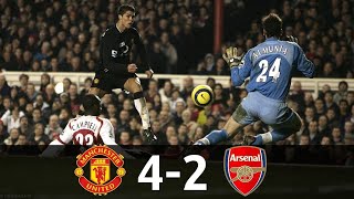 Manchester United vs Arsenal 4-2  EPL 2004/2005  All Goals & Full Match Highlights