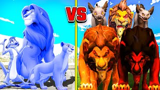 Growing Smallest BLUE LION Family into Biggest BLUE LION Family in GTA 5! SIMBA THE LION KING