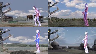 【ウルトラマンFE3】バルタン星人の冷凍光線とウルトラマンのふっとばしを同時にやってみる　Ultraman Fighting Evolution 3