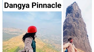 Dangya Pinnacle Climbing and Rappelling Nashik .. Unique attractive shape..#travel #Dangya#mountains